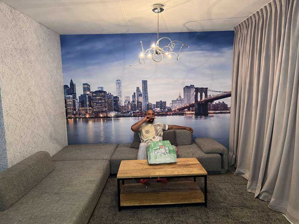 New York stad solnedgång