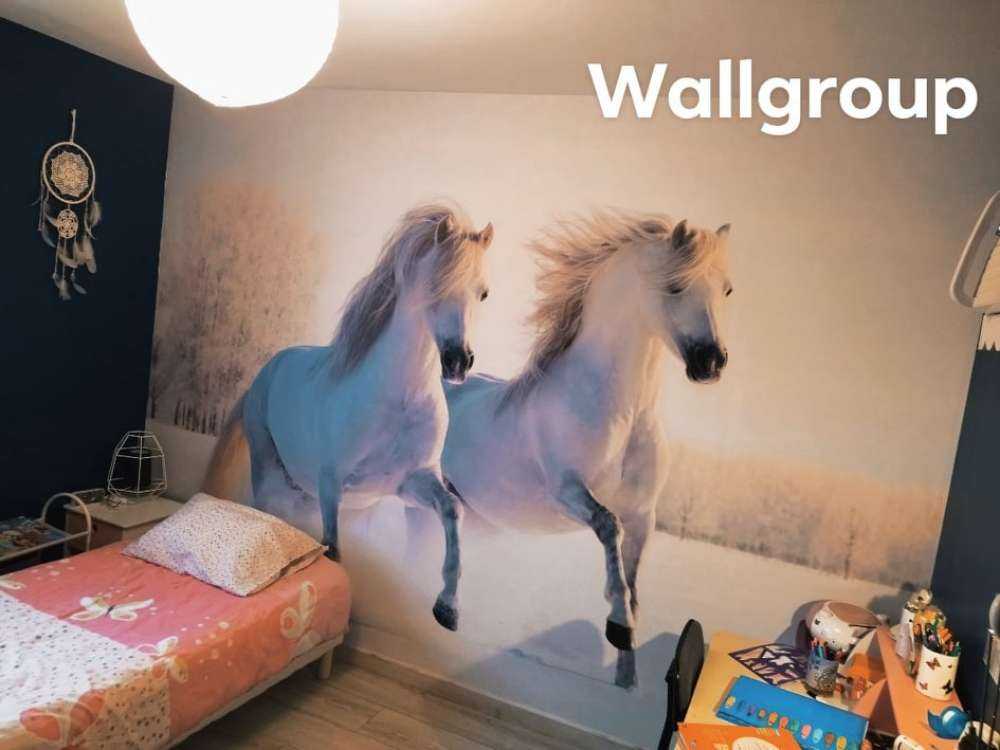 Hästar i snön
