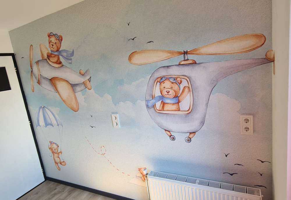 Björnar i himmelsblått