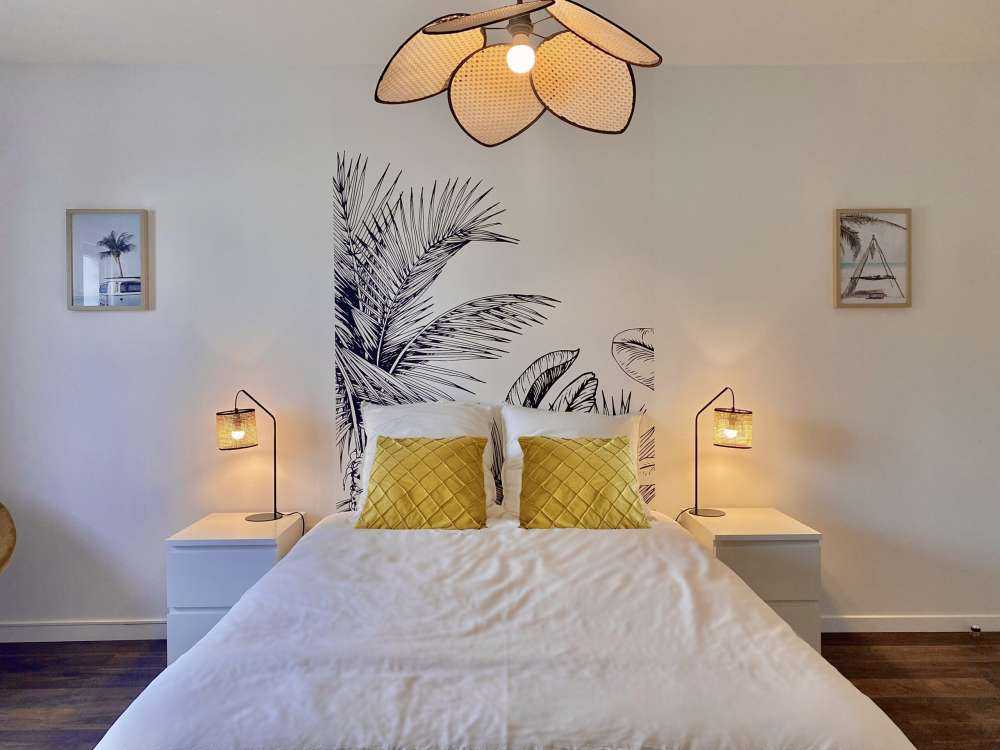 Palmer och bananblad