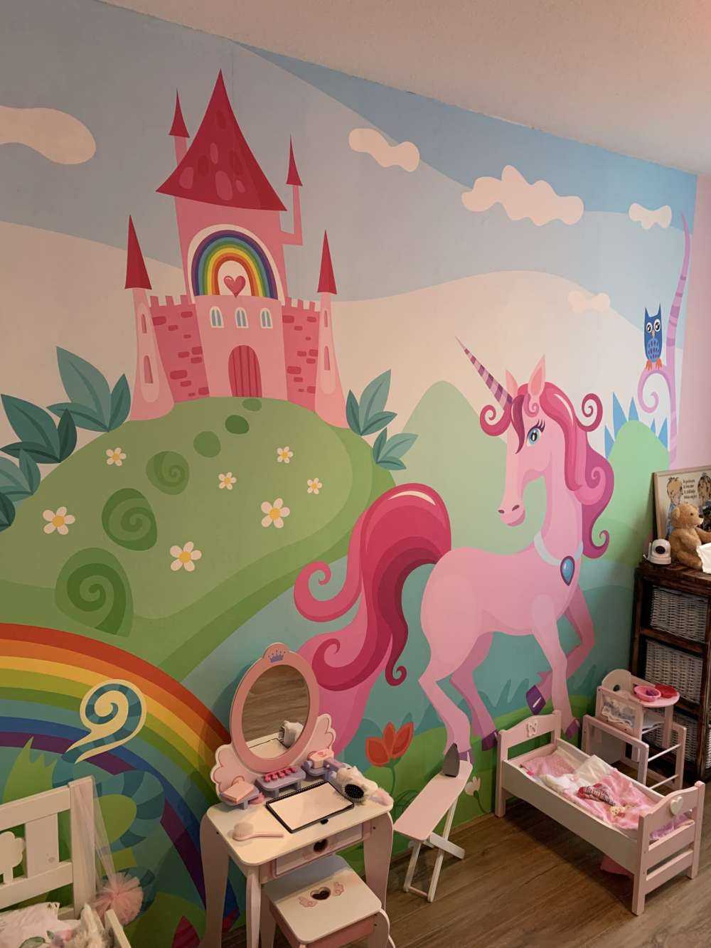 Unicorn på et slott