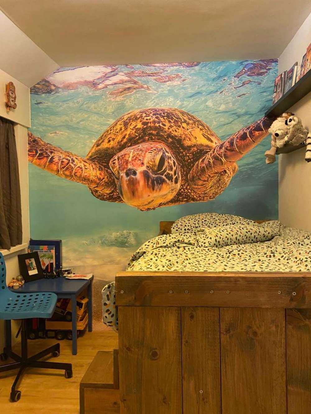 Havskildpadde i havet