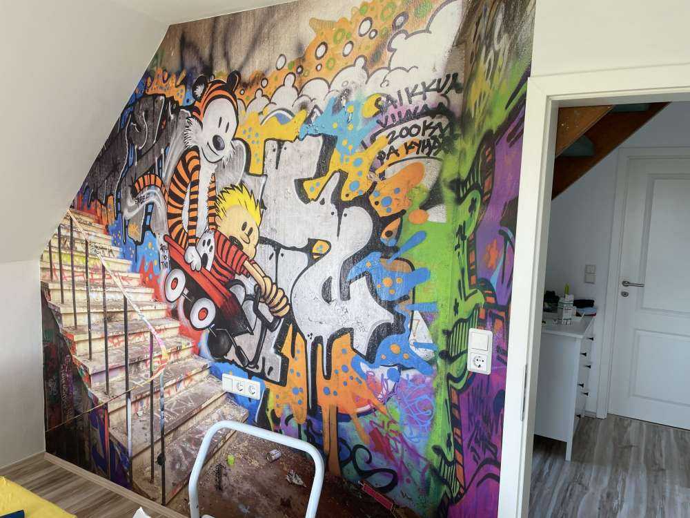 Graffiti med trapper