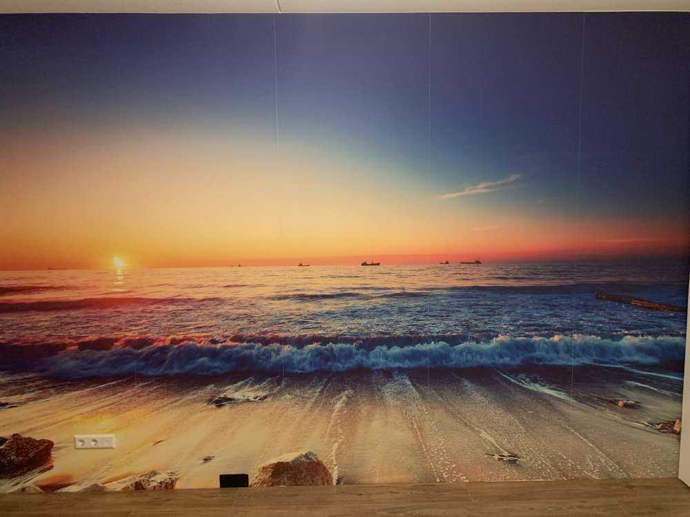 Solnedgång över havet