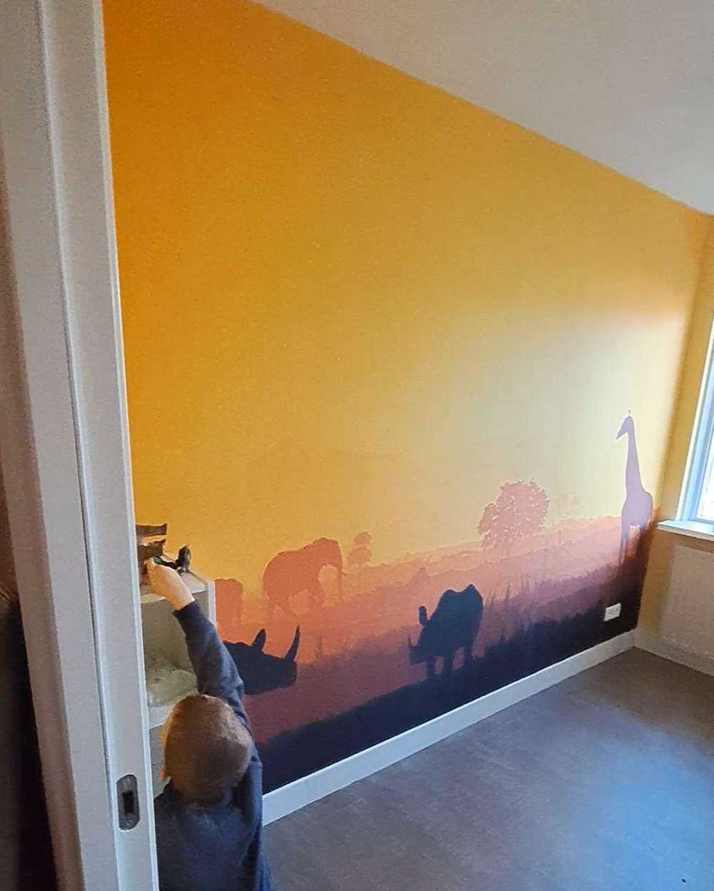 Vilda djur på savannen