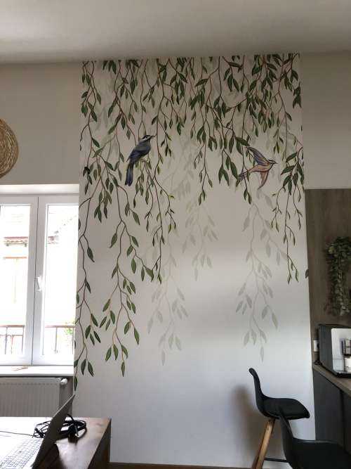 Grønne hængende grene