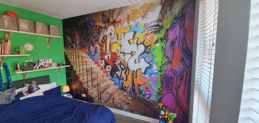 Graffiti med trapper