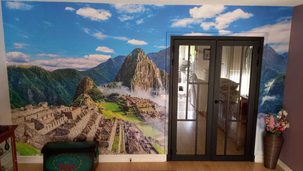 Machu Picchu i tåken