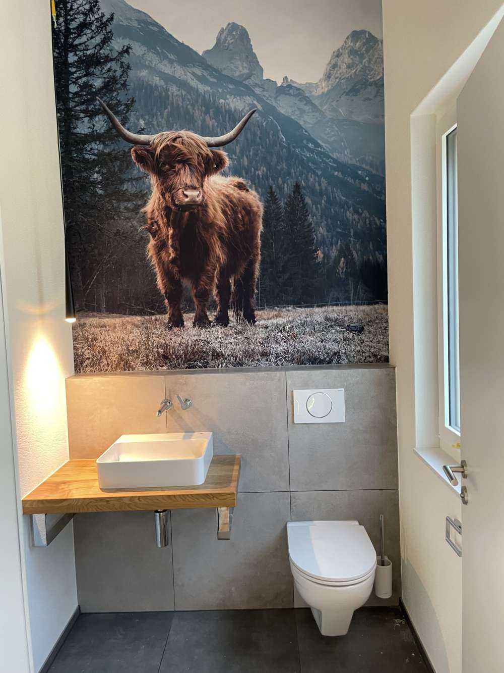 Skotsk hoglandare bloch träden