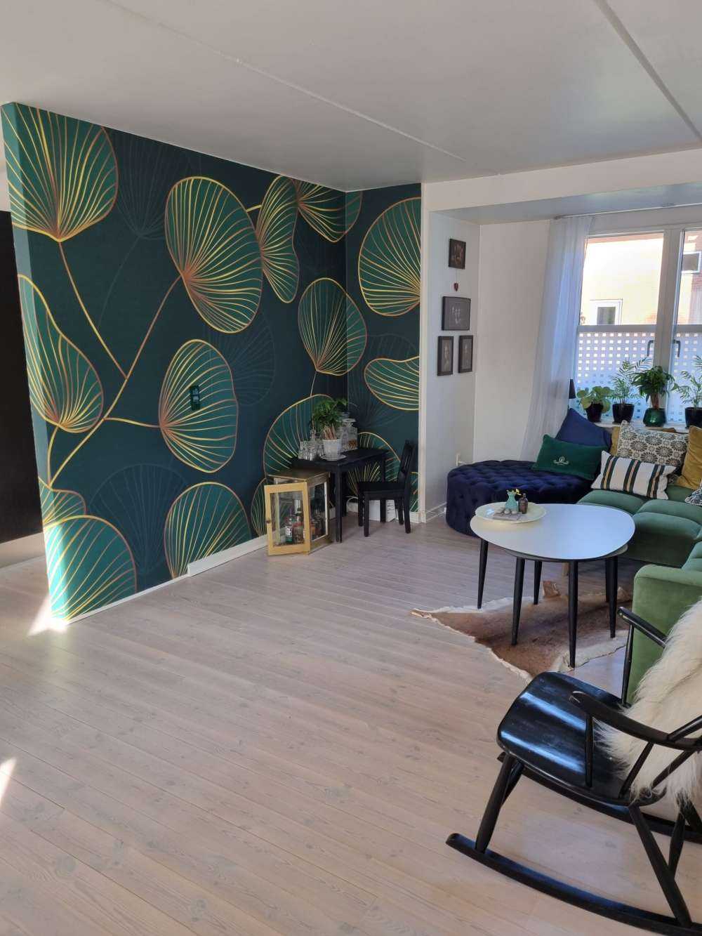 Dekorative blade med guld