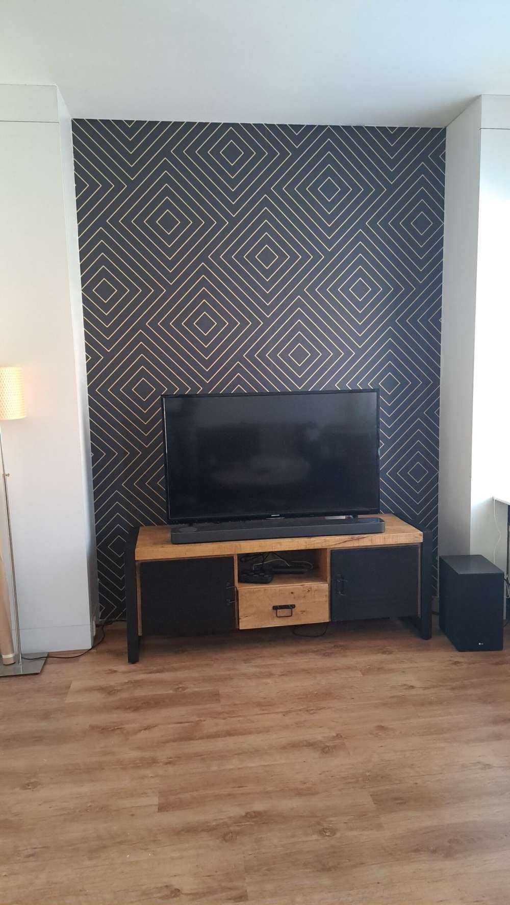Chevron mønster, sort