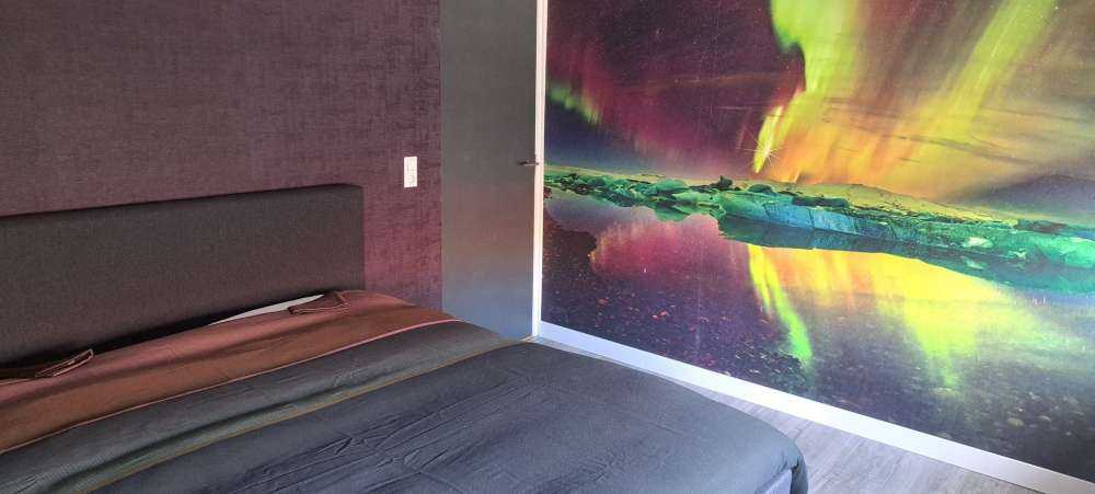 Norrsken i Jökulsárlón