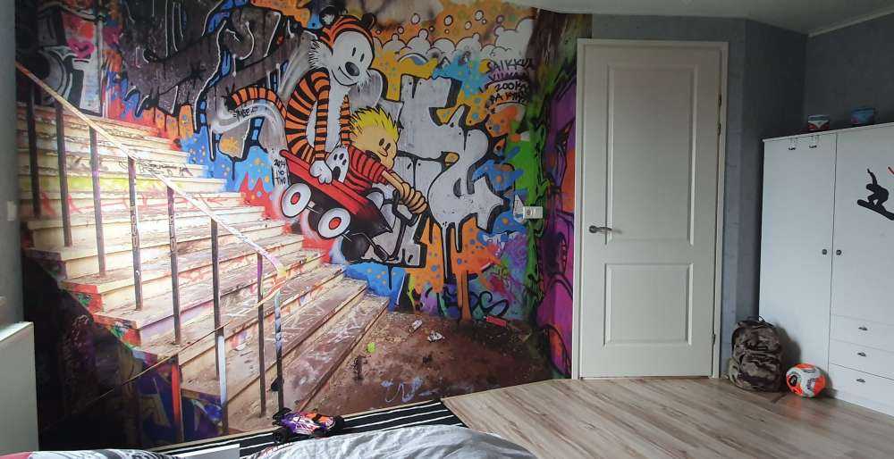 Graffiti med trapper