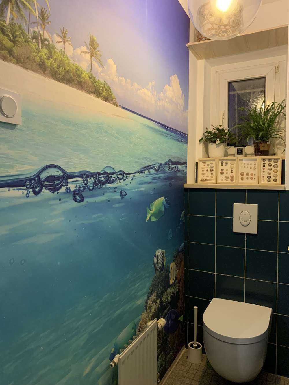 Tropisk ø og koralrev