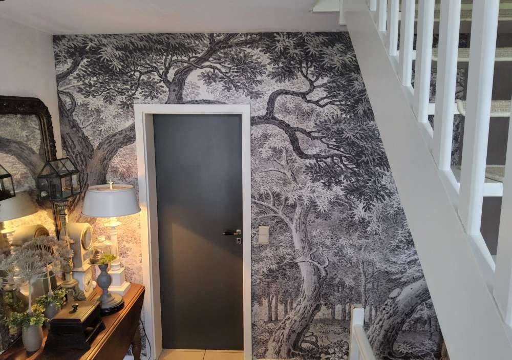 Skogsutsikt med to hjort