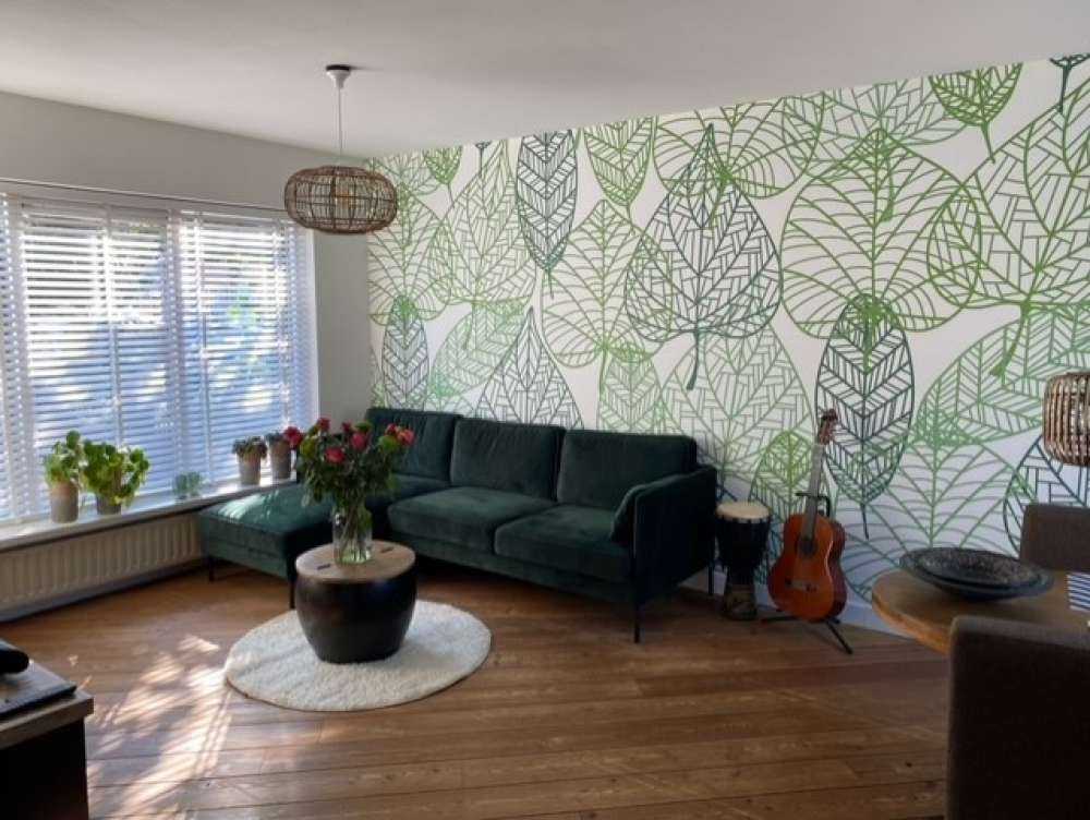 Gjennomsiktige grønne blader