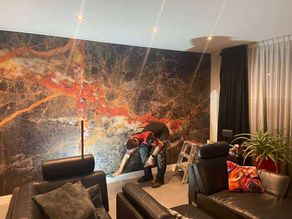 Marmor med kobberfarge