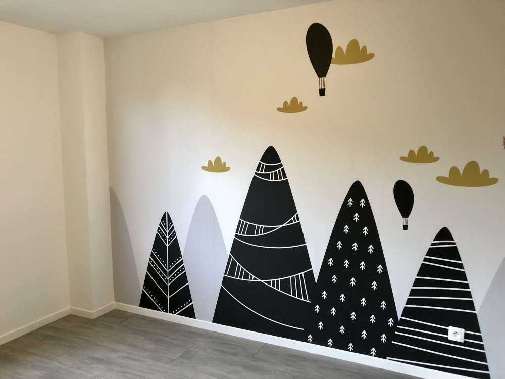 Bjerge i sort og hvid