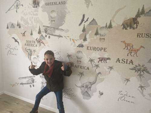 Verdenskart med dinoer