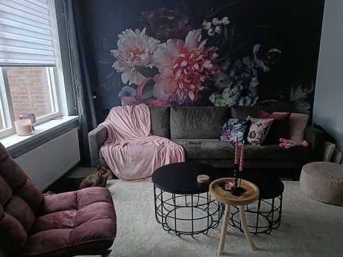 Vintage blomsterbed