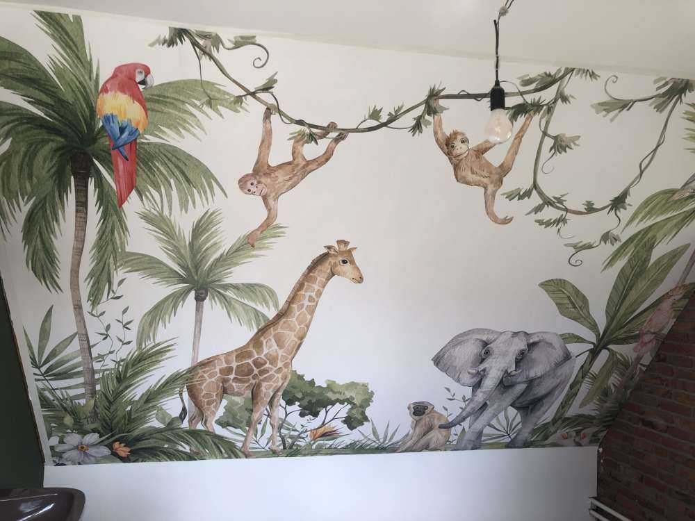 Afrikanske dyr i jungle