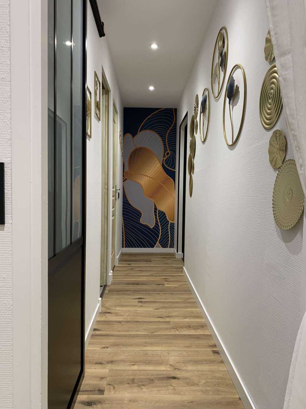 Lyxig guld Art Deco