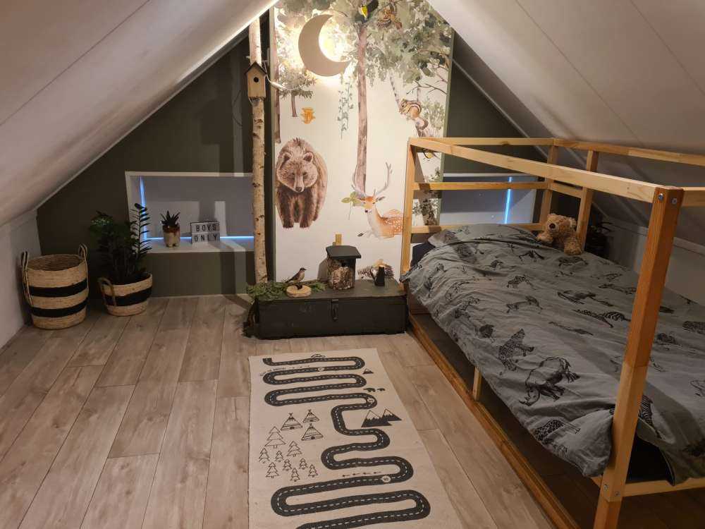 Akvarell skogens djur