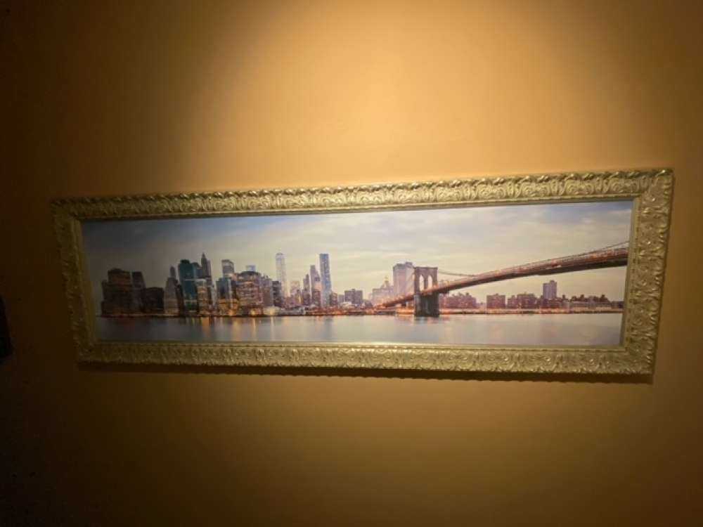 New York stad solnedgång