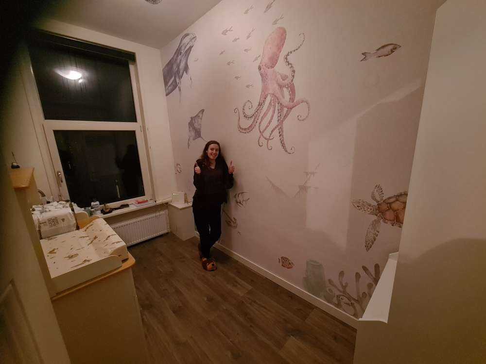 Undersøisk verden af __vandmaling