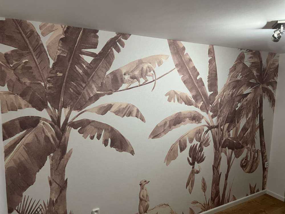 Små jungledyr i taupe