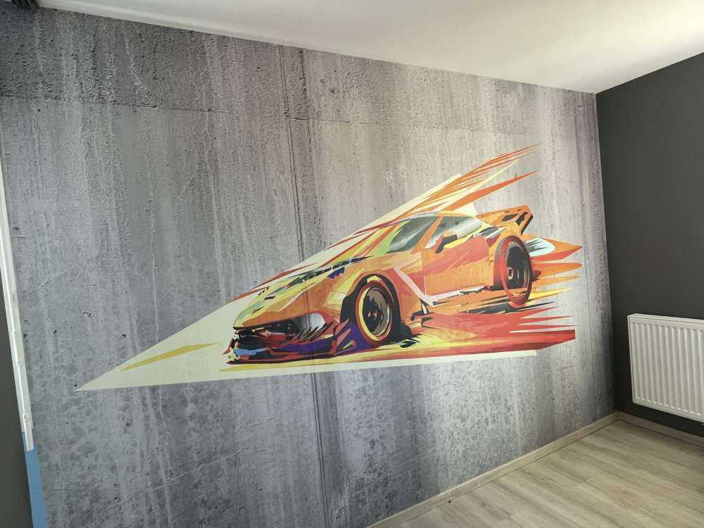 Graffiti-racerbil