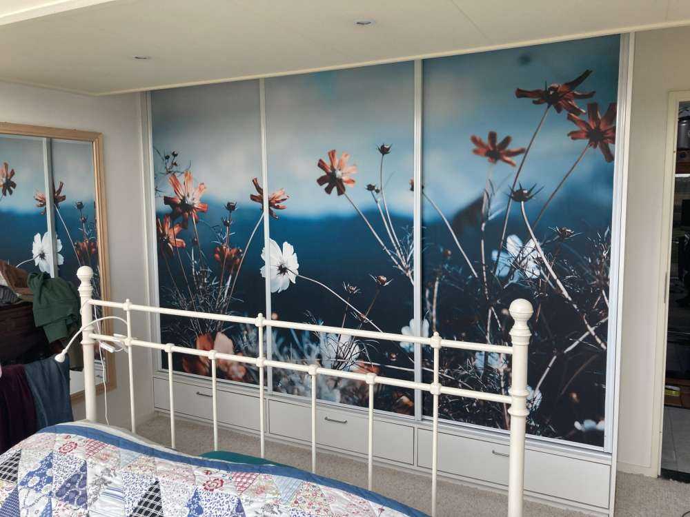 Kosmosblomster i marka