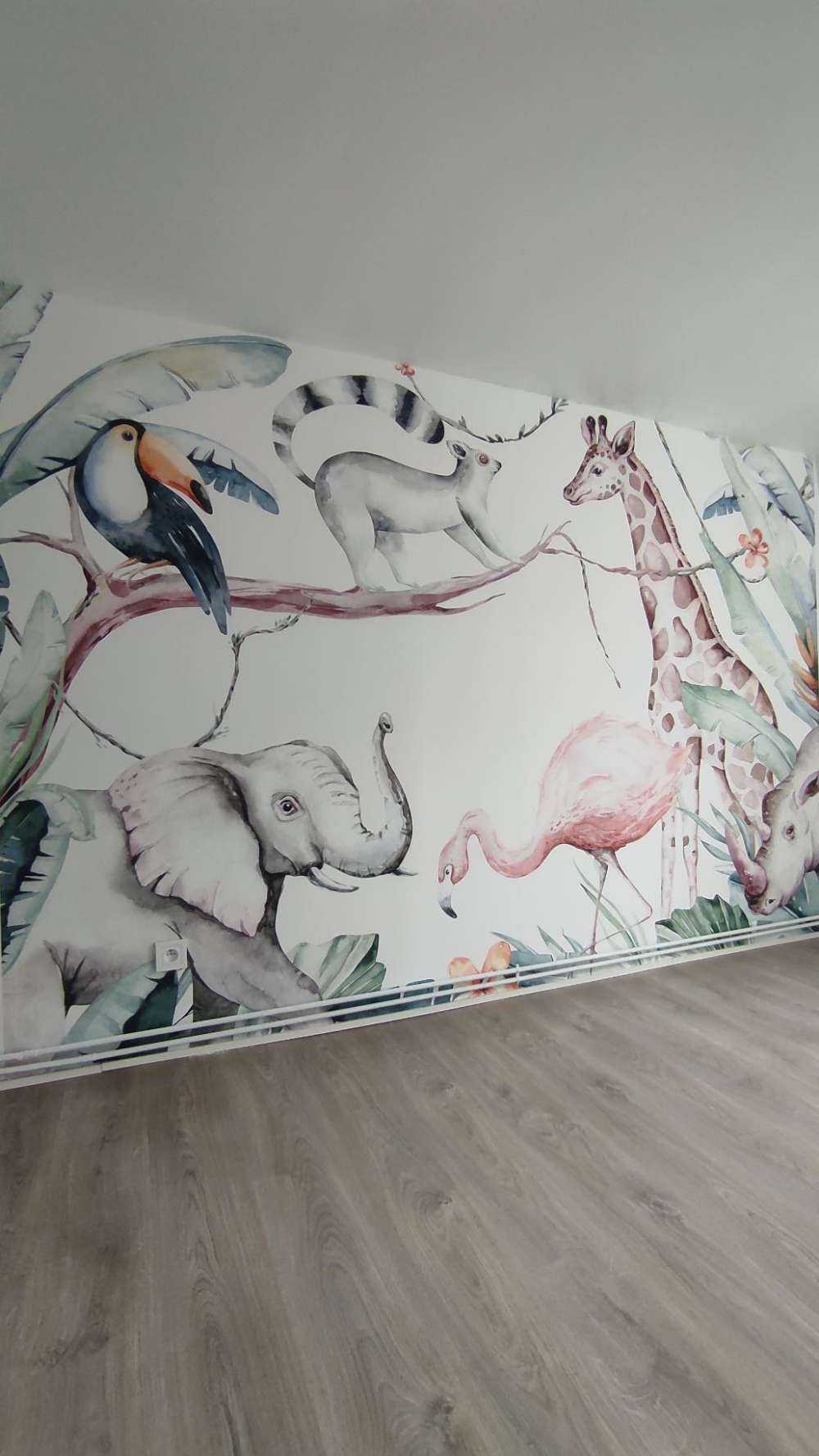 Akvarell afrikanska djur