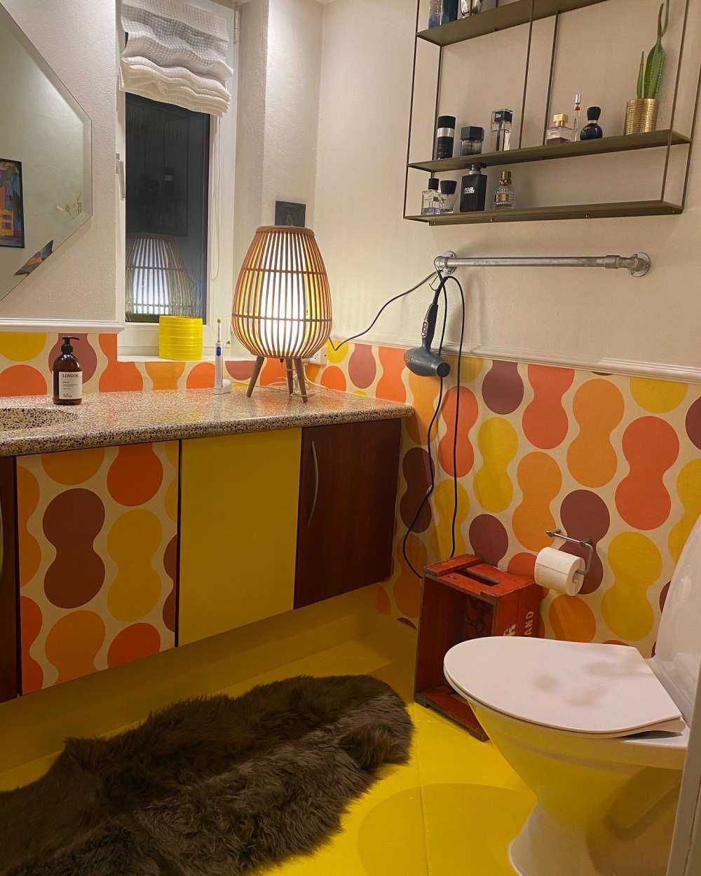 Retro blomstermønster