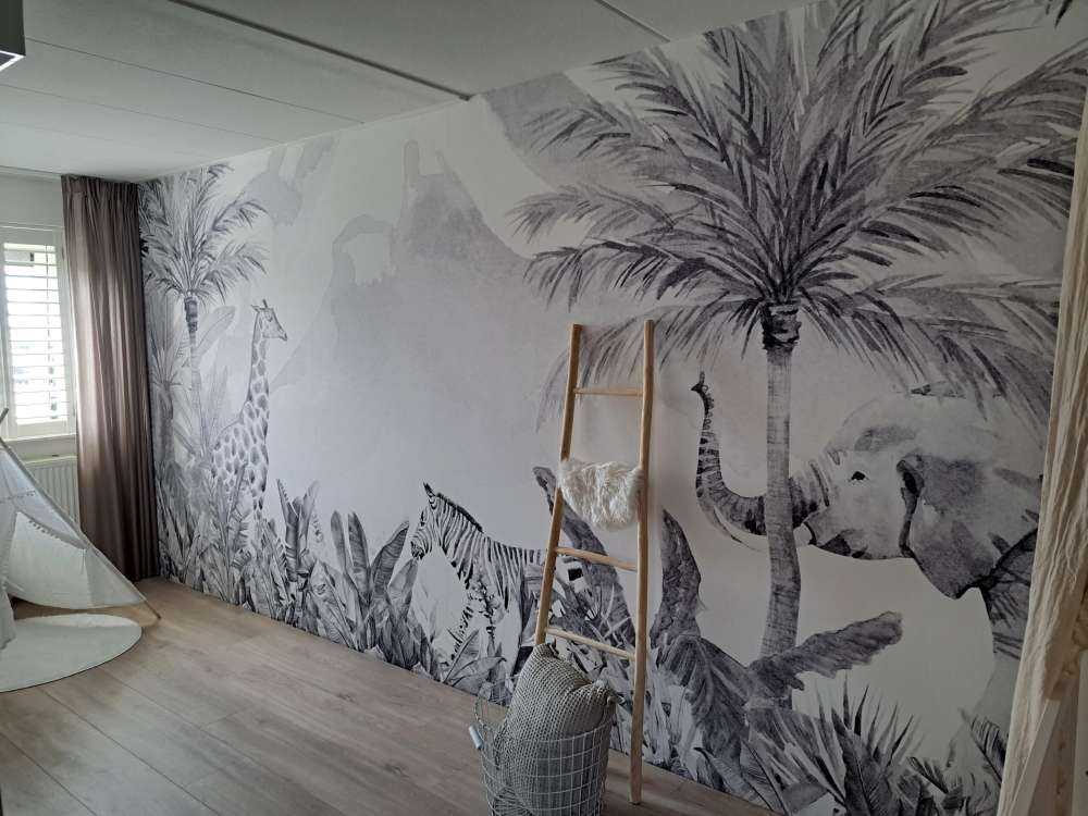 Jungledyr i sort og hvid