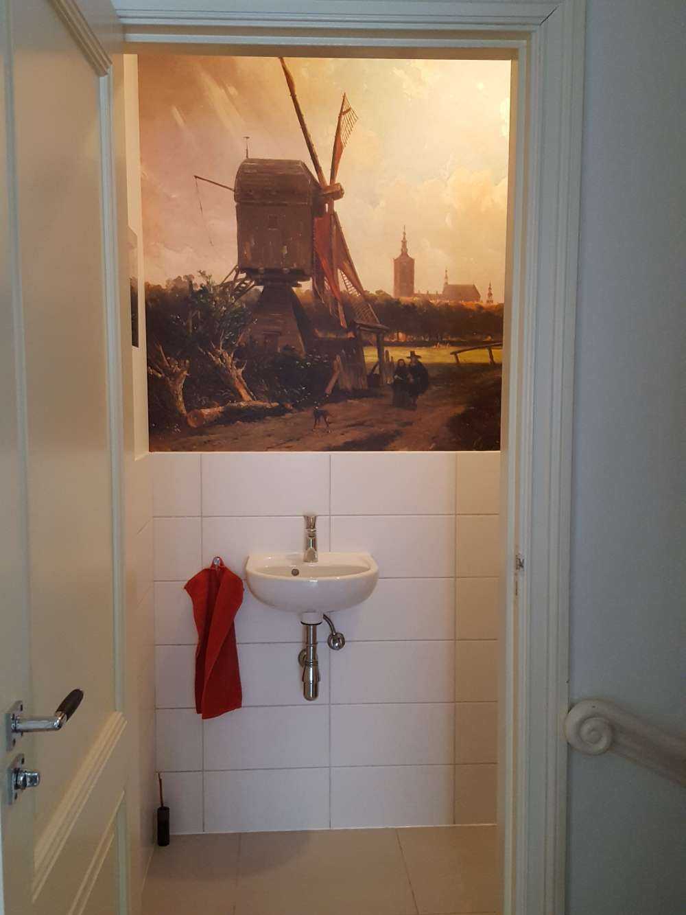 Vy av Haag från Delfts kanal på 1600-talet