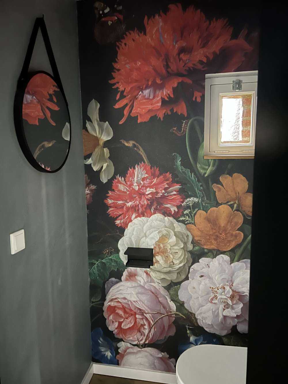 Stadig liv med blomster i en glasvase