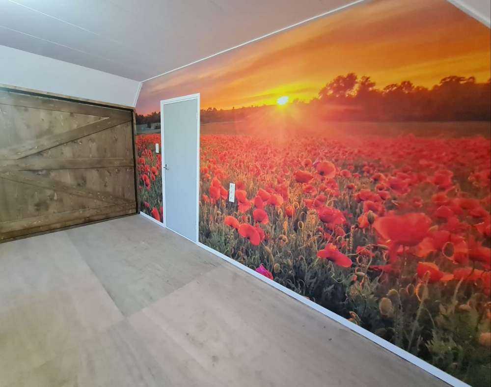 Blomstrende valmuemarked