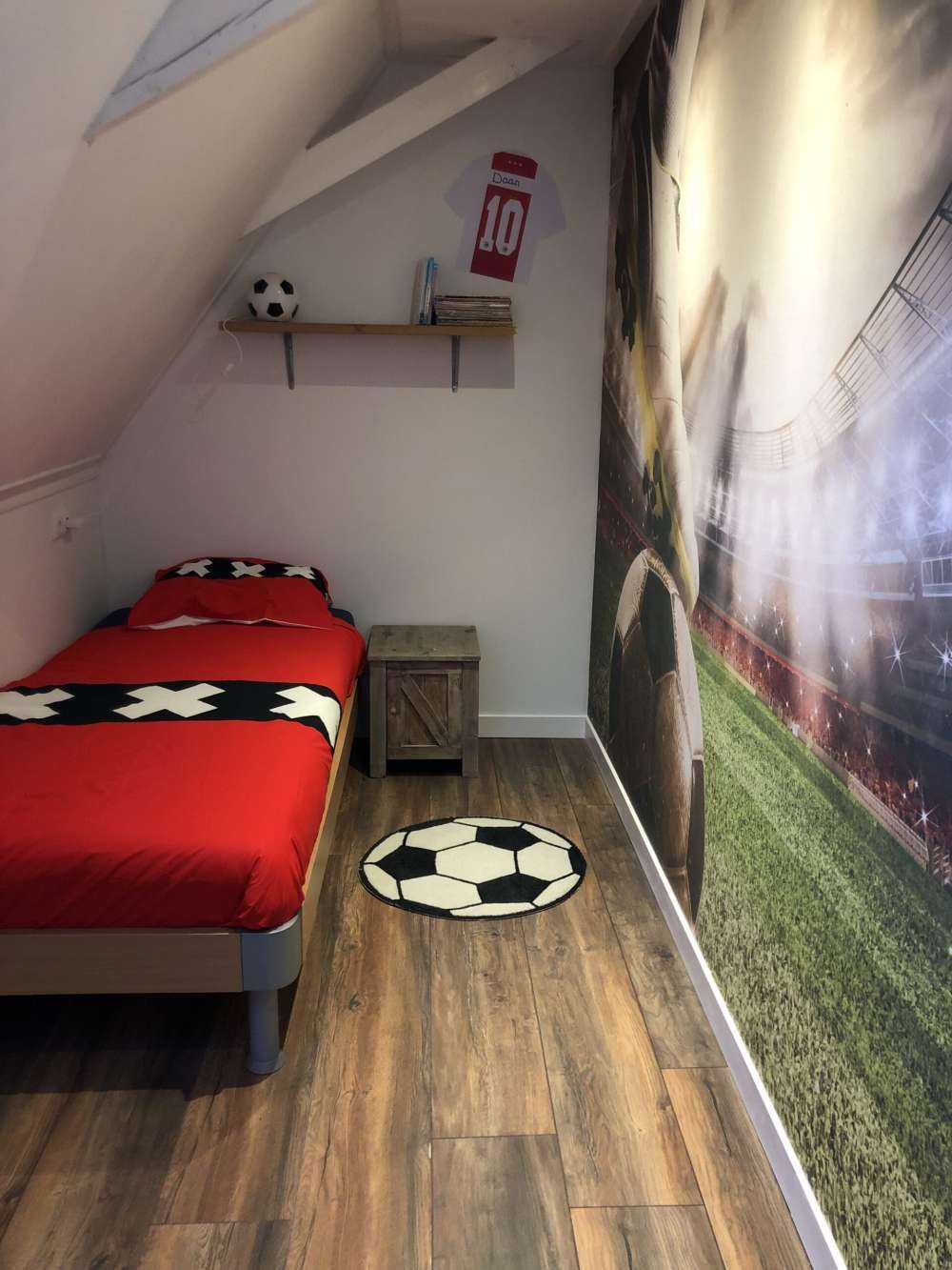Fotbollspelare på stadion