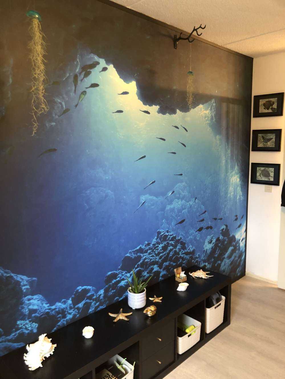 Ubåtgrotte med fisk