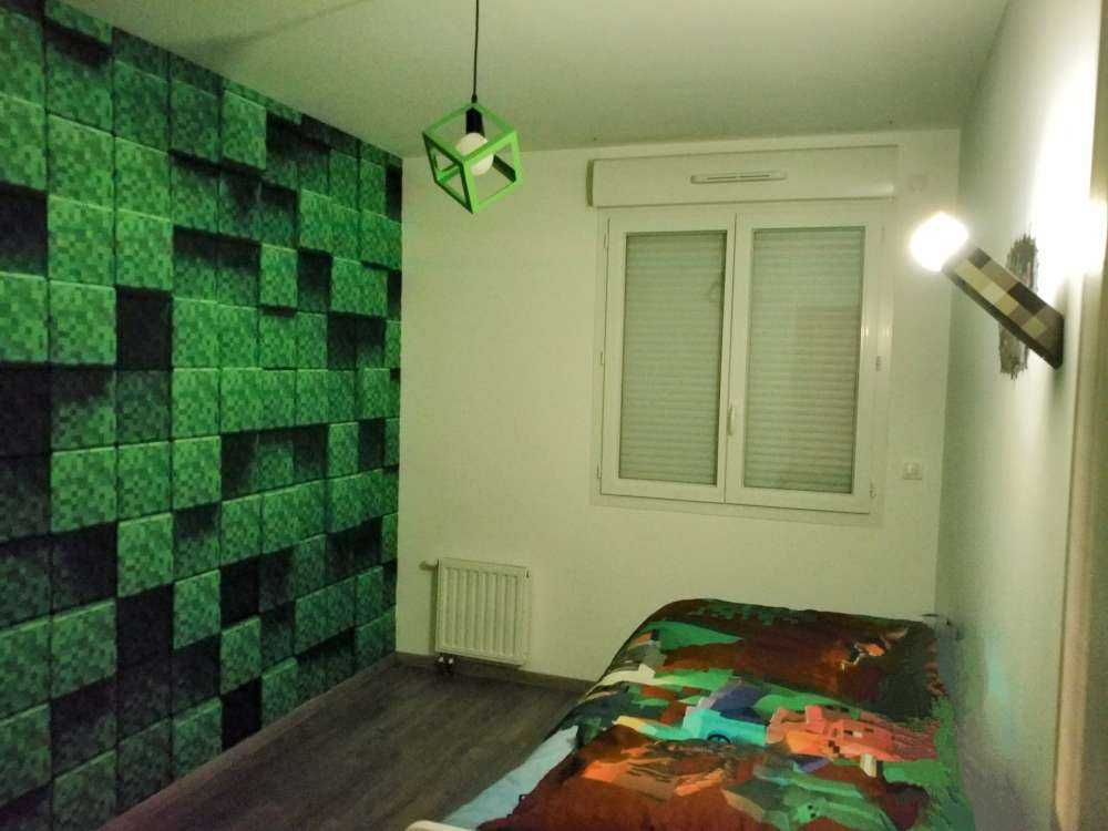 3D Minecraft græs