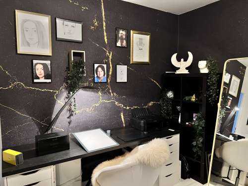 Marmor med guld