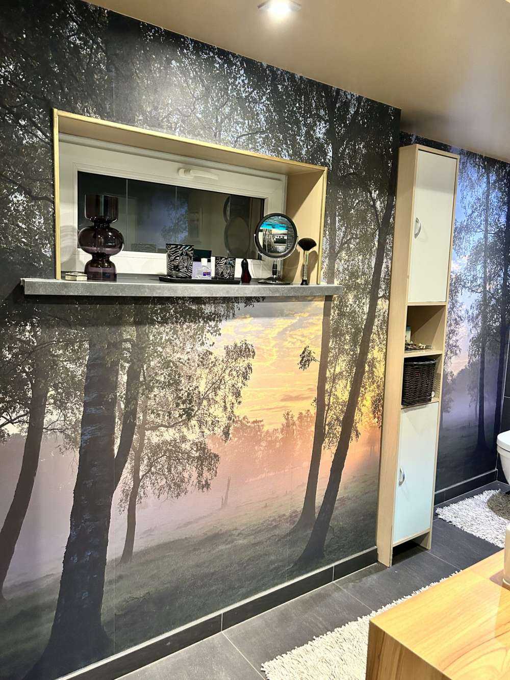 Soluppgång vid björkarna