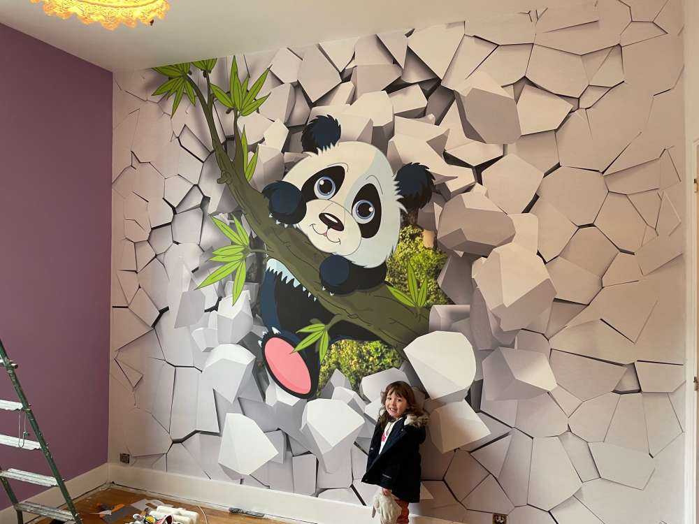 Söt pandabjörn