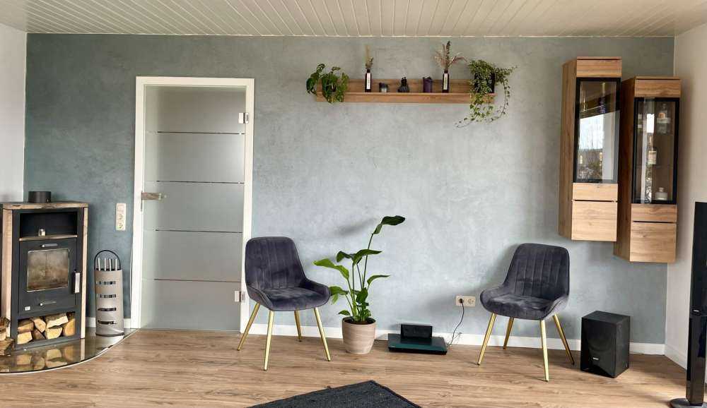 Betong med gröna nyanser