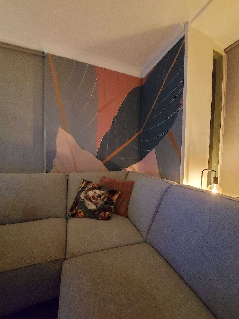 Tropiske blade med guld