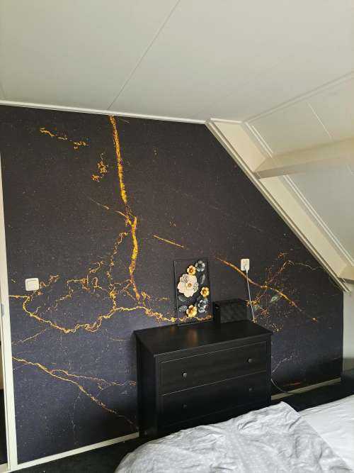 Marmor med guld