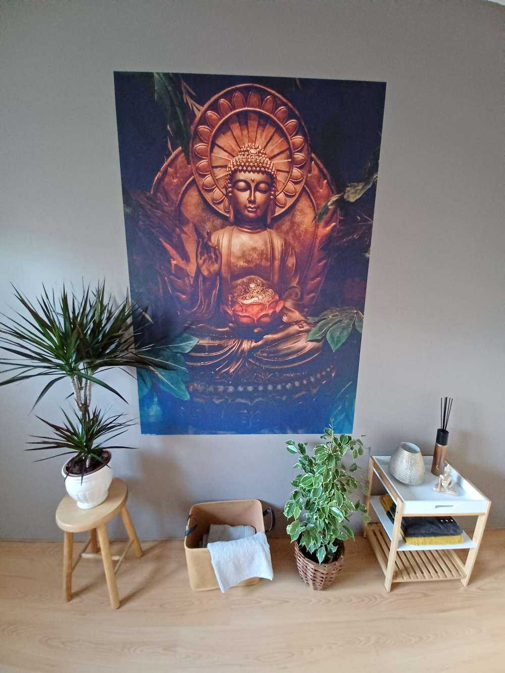 Buddha med löv