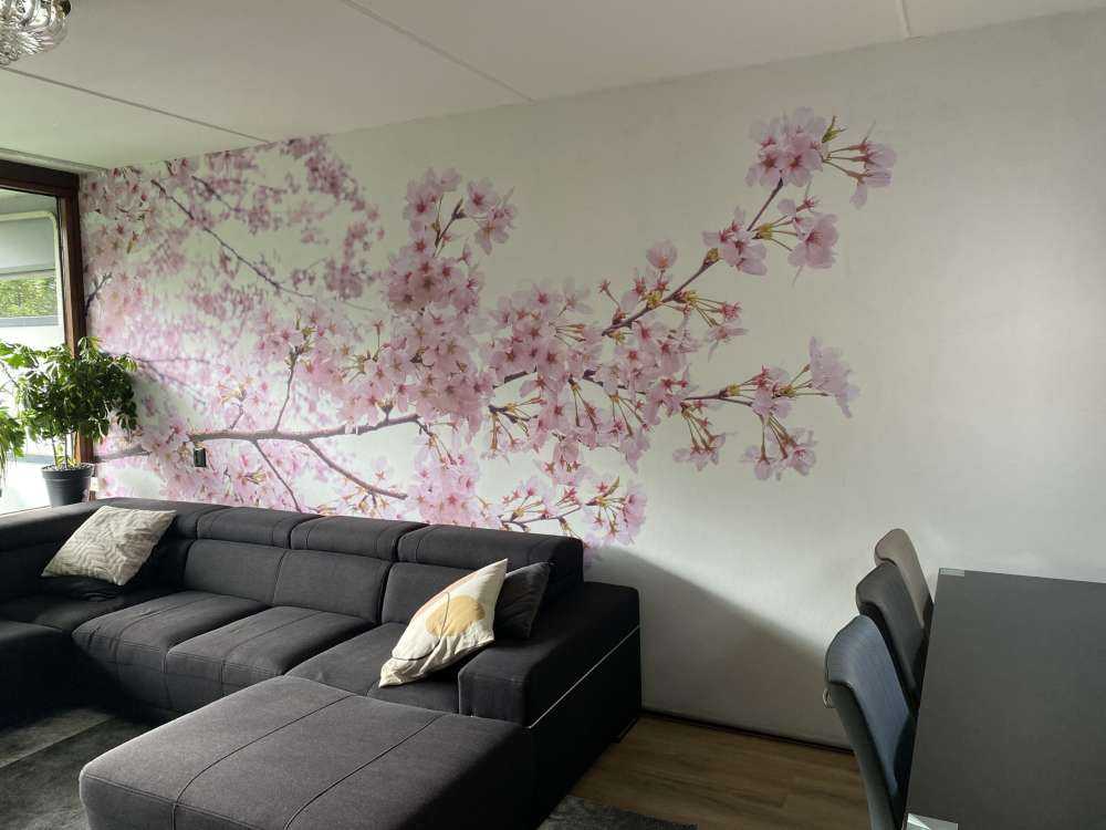 Lyserøde blomstergrene