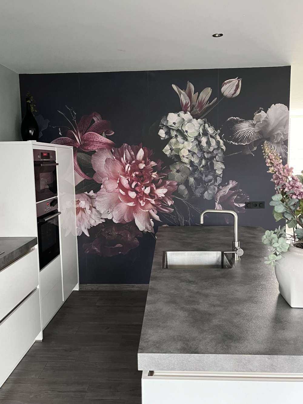 Vintage blomsterbed